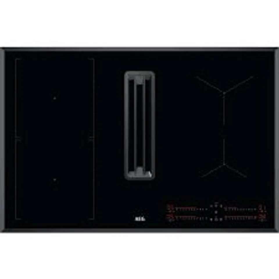 AEG 6000 SERIES SINGLE BRIDGE INDUCTION EXTRACTOR HOB 80cm RECIRCULATING Model CCE84543FB RRP £1666