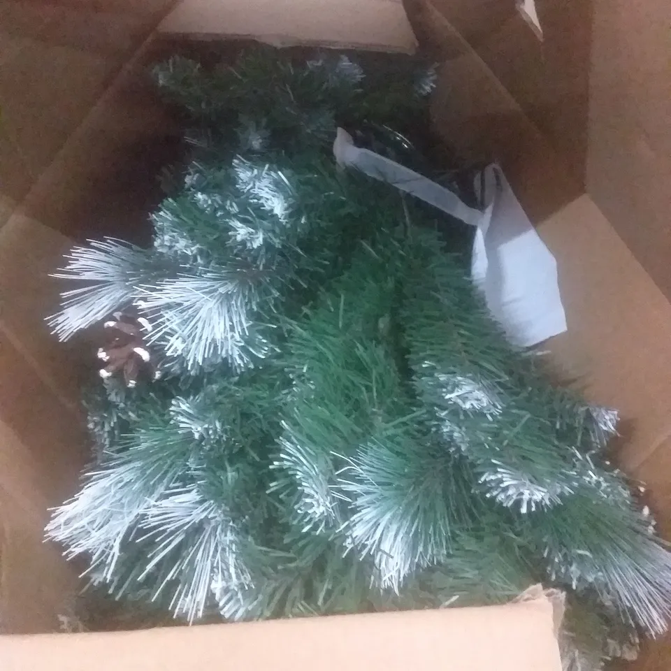 BOXED FROSTED GLACIER PINE 180CM CHRISTMAS TREE 