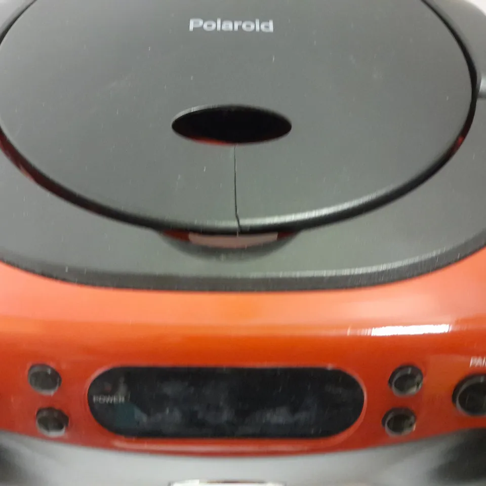 POLAROID BLUETOOTH CD BOOMBOX BLACK/RED