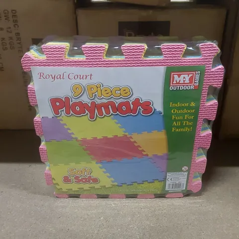 BOX OF APPROX 12 X PACKS OF ROYAL COURT EVA FOAM PLAYMATS - 9 PIECES PER PACK