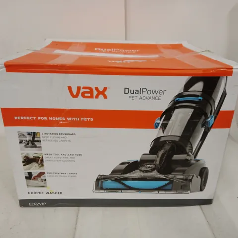 VAX DualPower Pet Advance Carpet Washer (ECR2V1P) β Boxed