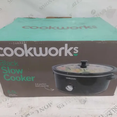 BOXED COOKWORKS BLACK SLOW COOKER