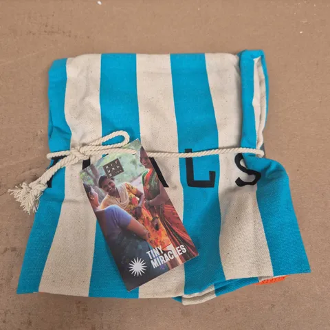 RITUALS BEACH BAG – BLUE & WHITE STRIPED 