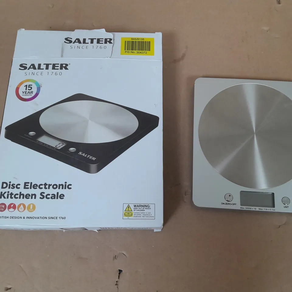 SALTER DISC ELECTRONIC KITCHEN SCALE