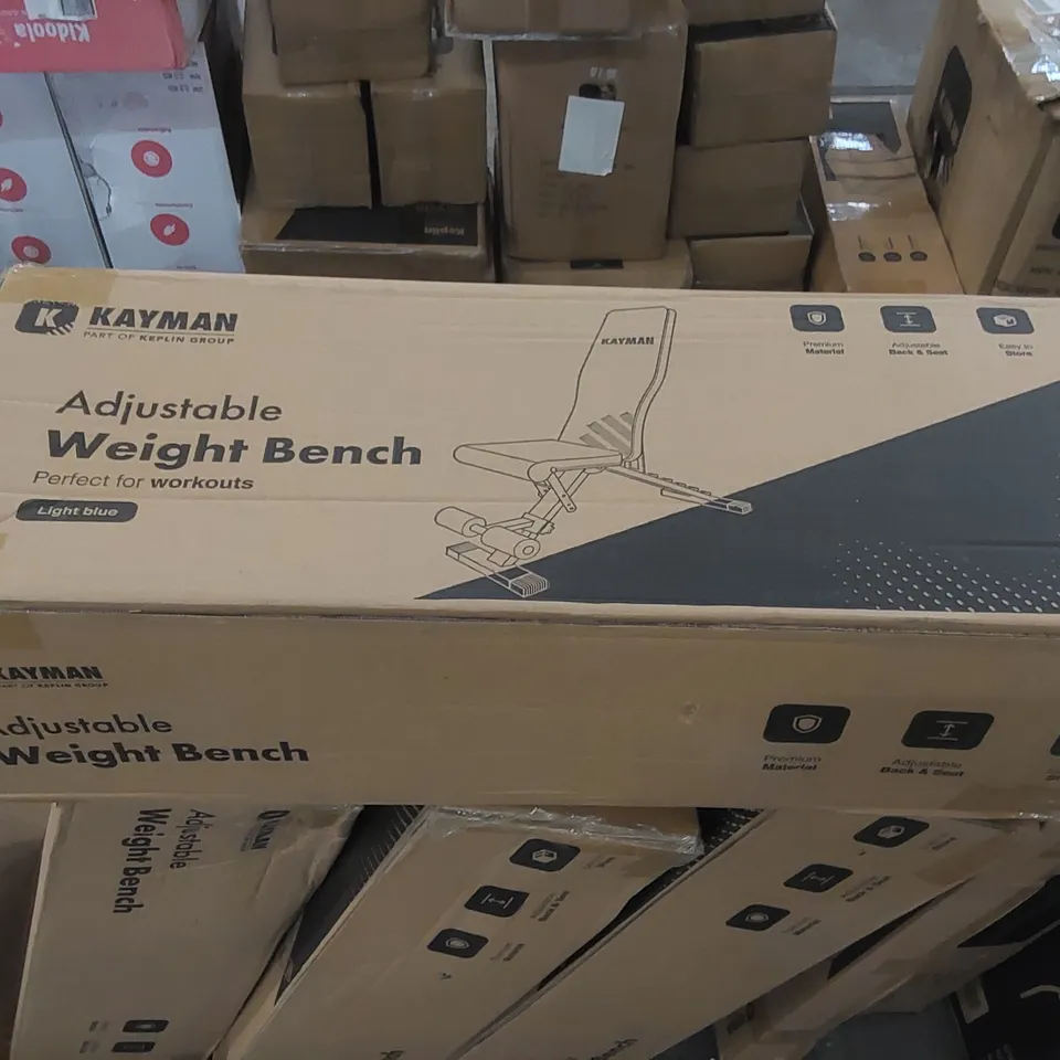 BOXED KAYMAN ADJUSTABLE WEIGHT BENCH