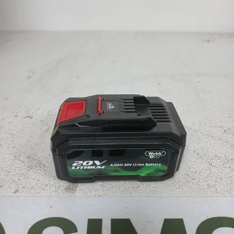 WEBB ECO 20V LI-ION BATTERY 4.0AH β FOR CORDLESS TOOLS