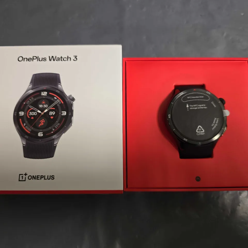 BOXED ONEPLUS WATCH 3 IN OBSIDIAN TITANIUM - OPWWE251