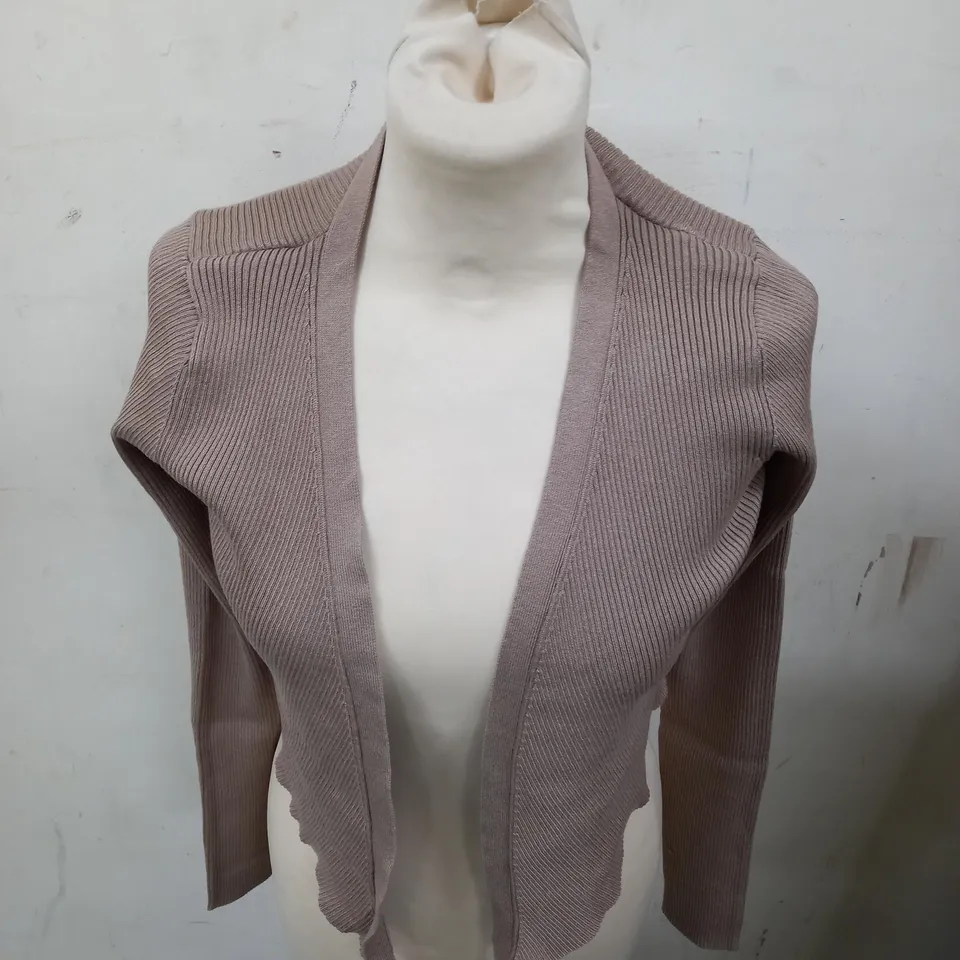 MONKI WRAP CARDIGAN IN TAUPE - M