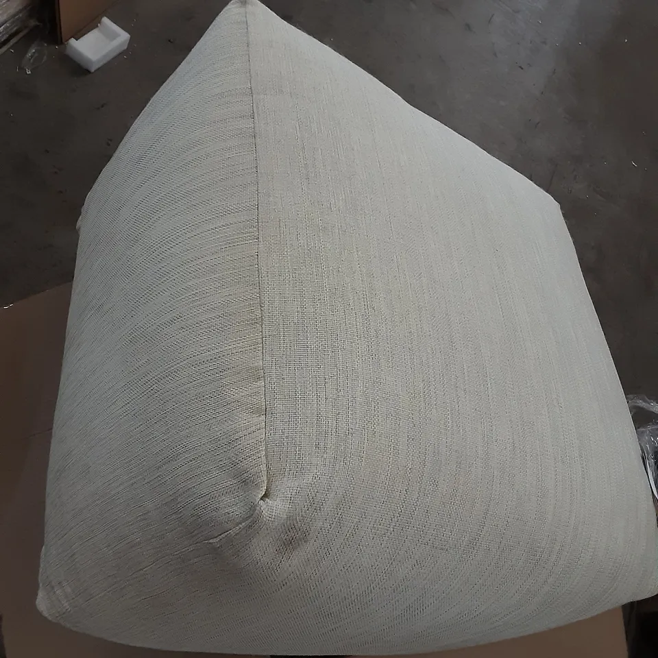 BOXED K BY KELLY HOPPEN LARGE POUFFE , 60 X 60 X 45 CM , CREAM 