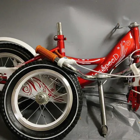 NEWSPEED CHILDRENS BIKE IN RED/WHITE