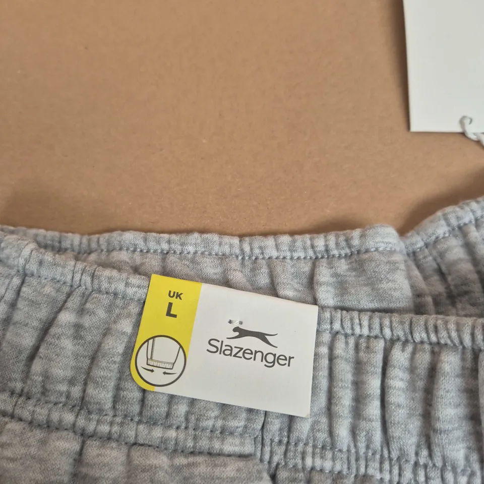SLAZENGER MEN'S GREY TRACKSUIT BOTTOMS – UK L