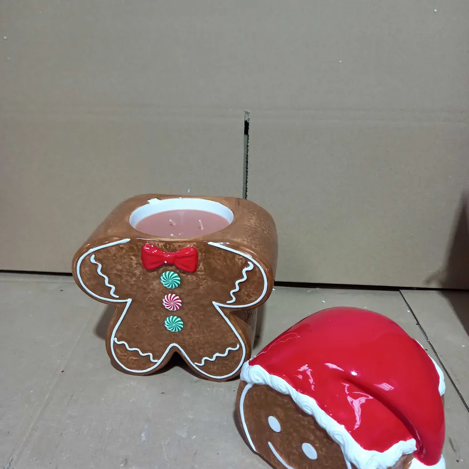 HOMEWORX BY HARRY SLATKIN & CO. CERAMIC GINGERBREAD MAN