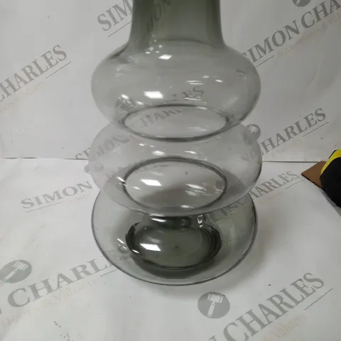 BOXED DARK GRAY GLASS VARSE 
