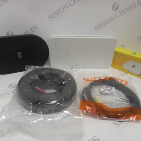 APPROXIMATELY 15 ASSORTED A/V & NETWORKING PRODUCTS TO CONTAIN ROUTERS, ETHERNET CABLES, 4G ROUTER ETC