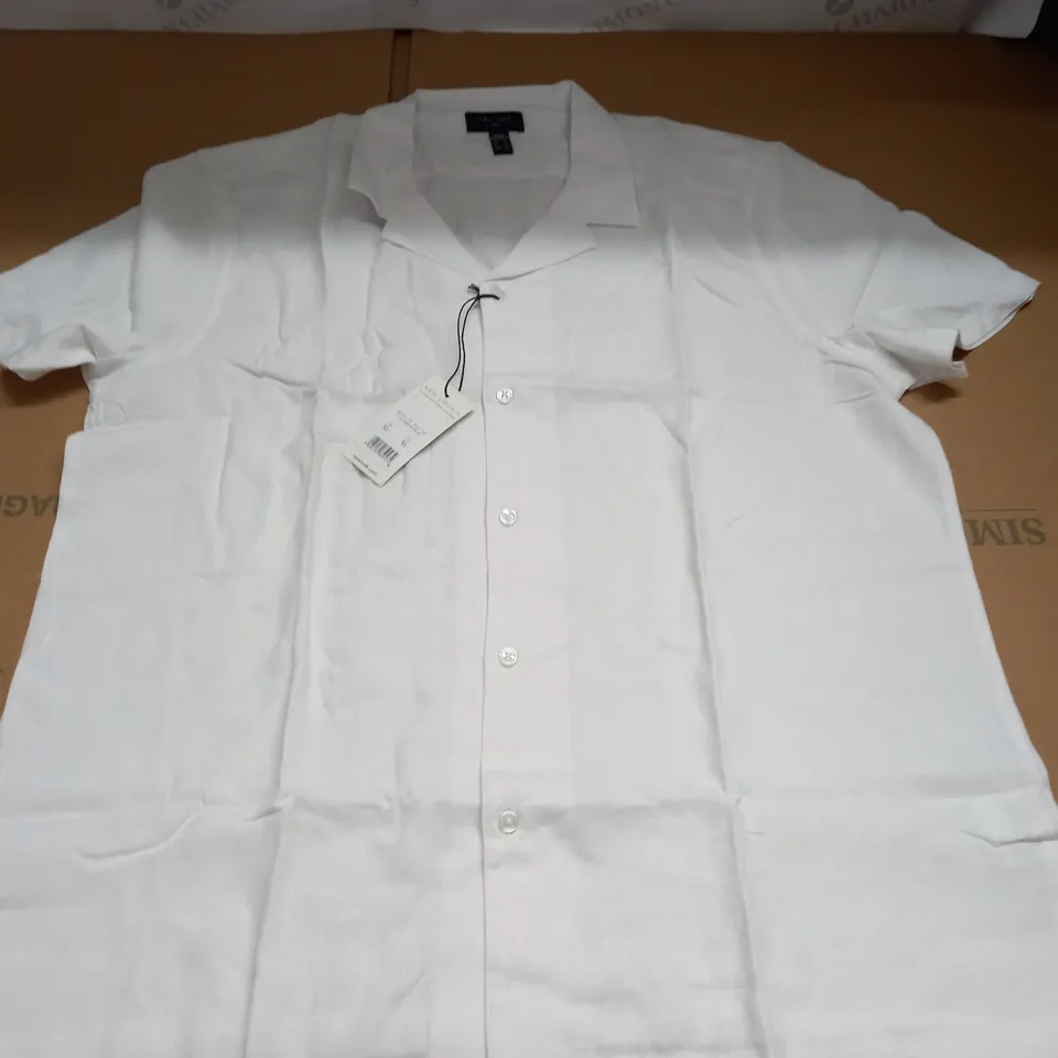 NEW LOOK MEN LINEN BLEND SS SHIRT - XL