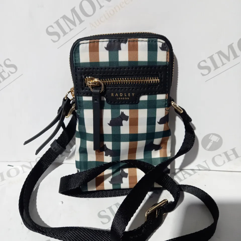 RADLEY LONDON GORGEOUS FINSBURY PARK CHECKED MEDIUM PHONE CROSSBODY BAG