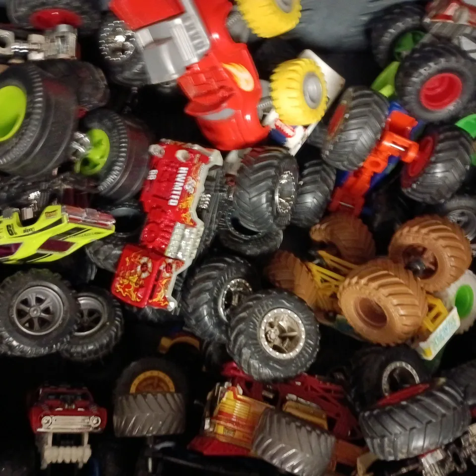APPROXIMATELY 10 ASSORTED MONSTER TRUCK TOYS