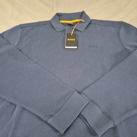 HUGO BOSS LONG SLEEVE POLO SHIRT SIZE XL