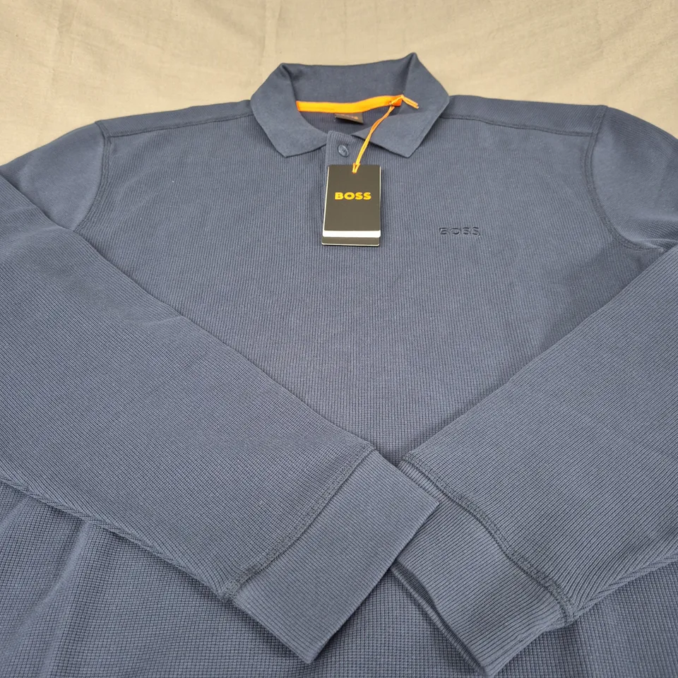 HUGO BOSS LONG SLEEVE POLO SHIRT SIZE XL