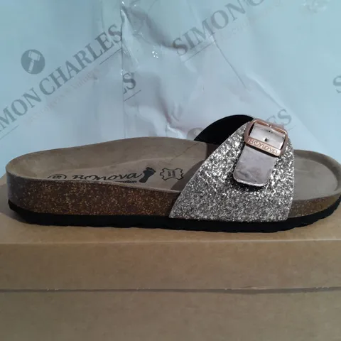 BOXED BONOVA PLATFORM SANDAL - SIZE 6
