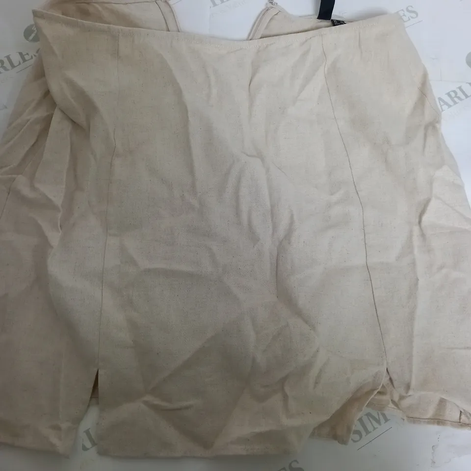 NOBODYS CHILD PEARL MINI SKIRT IN CREAM - UK 12