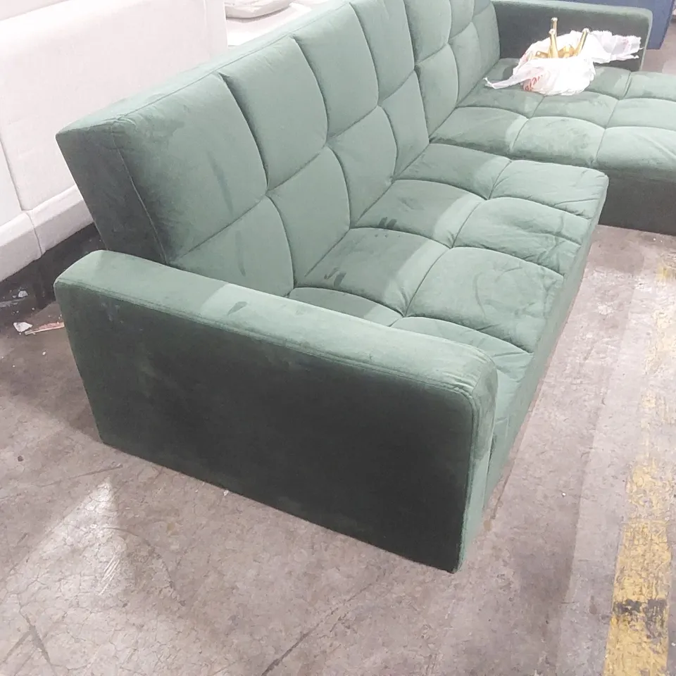 QUALITY DESIGNER SHIFLET UPHOLSTERED CORNER SOFA BED