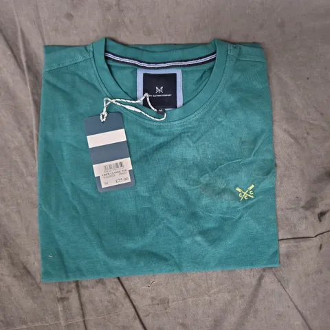 CREW CLASSIC TEE – TEAL GREEN, UK M