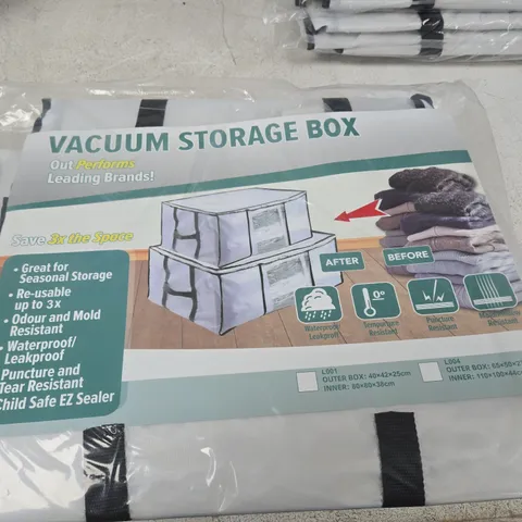LARGE BOX OF APPROX 8 VACUUM STORAGE BOX – 2-PACK