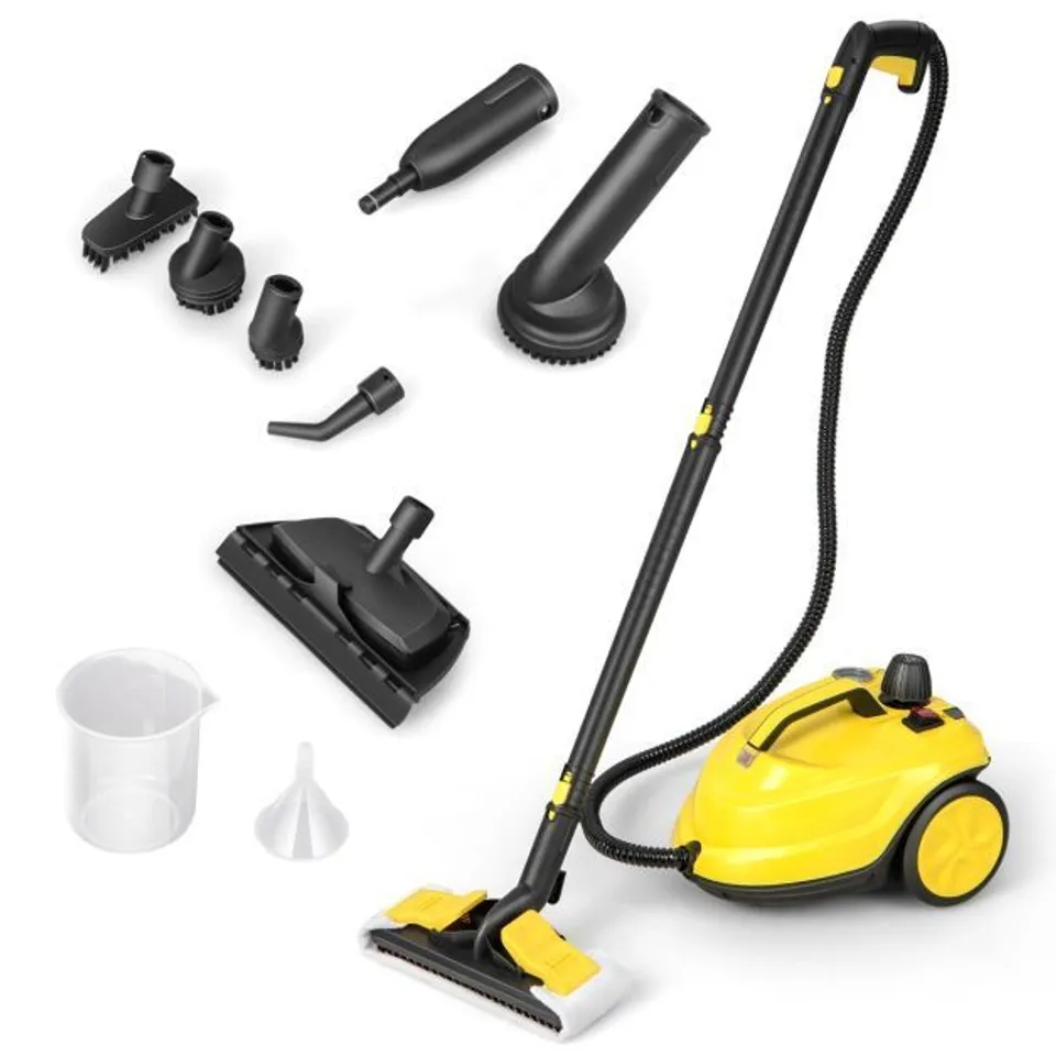 BOXED 2000W 1.8L MULTIPURPOSE ADJUSTABLE STEAM CLEANER WITH ACCESSORIES