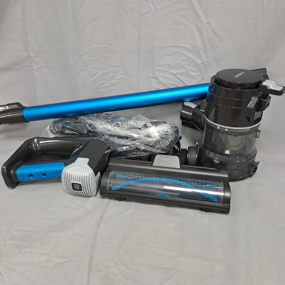 KEPLIN 2-IN-1 CORDLESS VACUUM CLEANER WITH ATTACHMENTS – BLUE