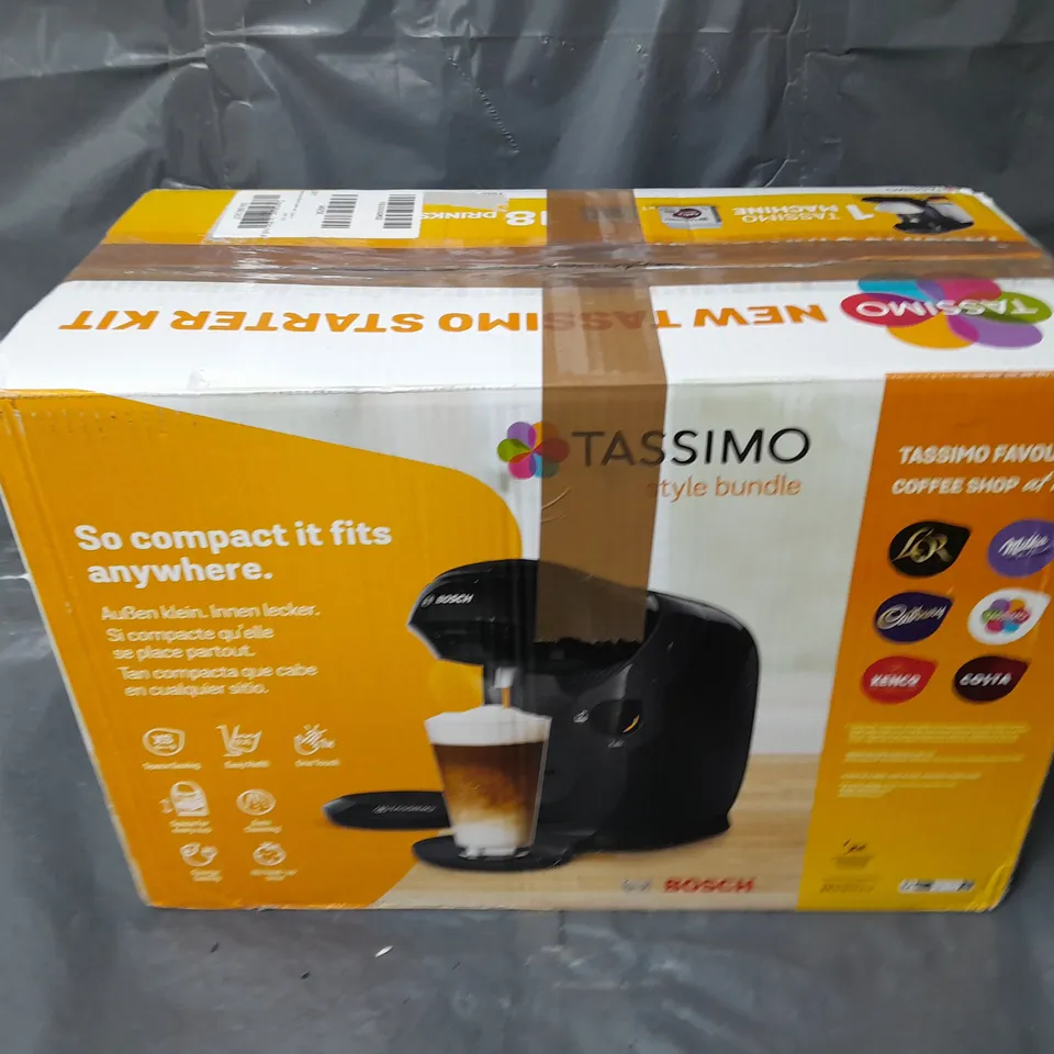 BOXED BOSCH TASSIMO STYLE COFFEE MACHINE