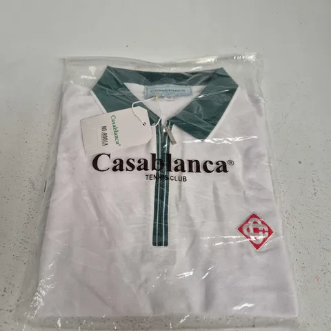 CASABLANCA TENNIS CLUB POLO SHIRT - M