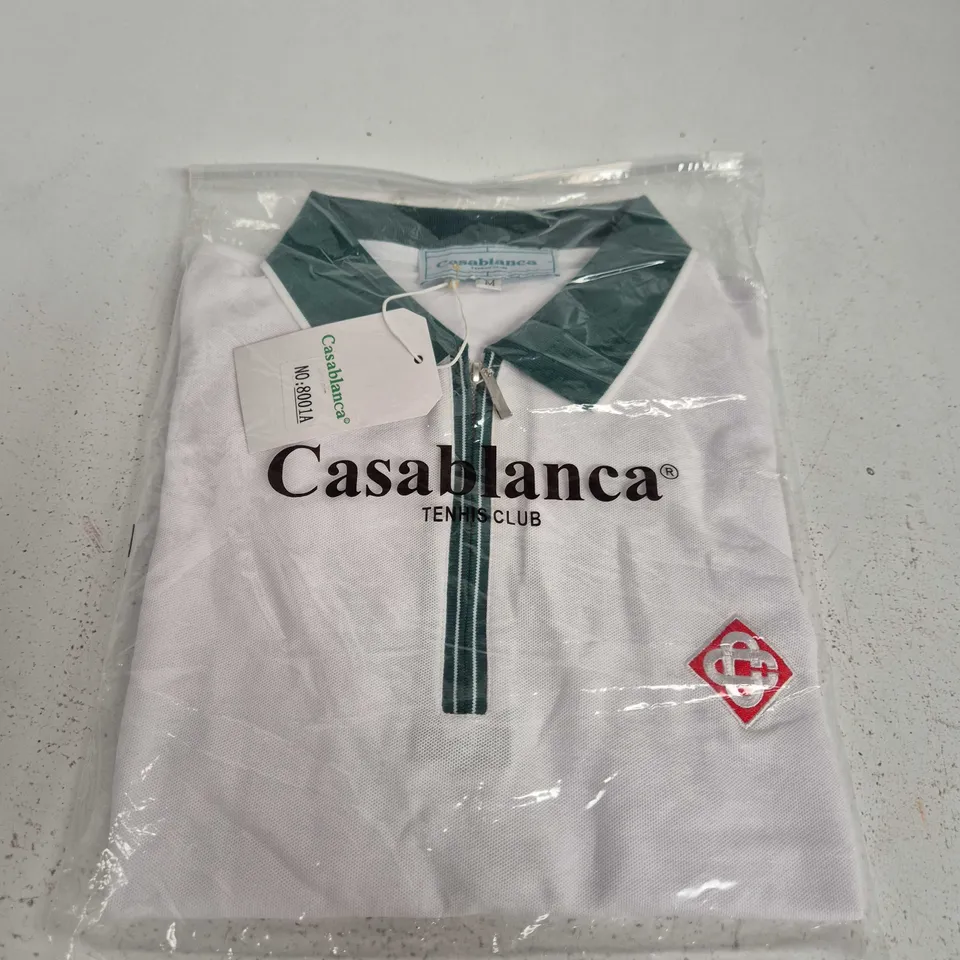 CASABLANCA TENNIS CLUB POLO SHIRT - M