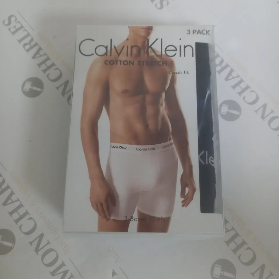 CALVIN KLEIN COTTON STRECH BOXERS -  3PACK - L