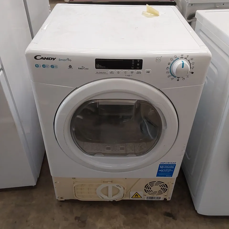CANDY SMART PRO HEAT PUMP 9KG TUMBLE DRYER IN WHITE, MODEL: CSOEH9A2DE-80