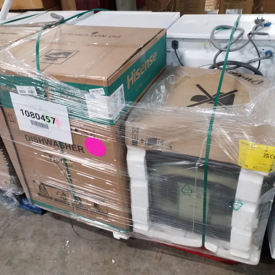 PALLET OF APPROXIMATELY 4 UNPROCESSED RAW RETURN WHITE GOODS TO INCLUDE;