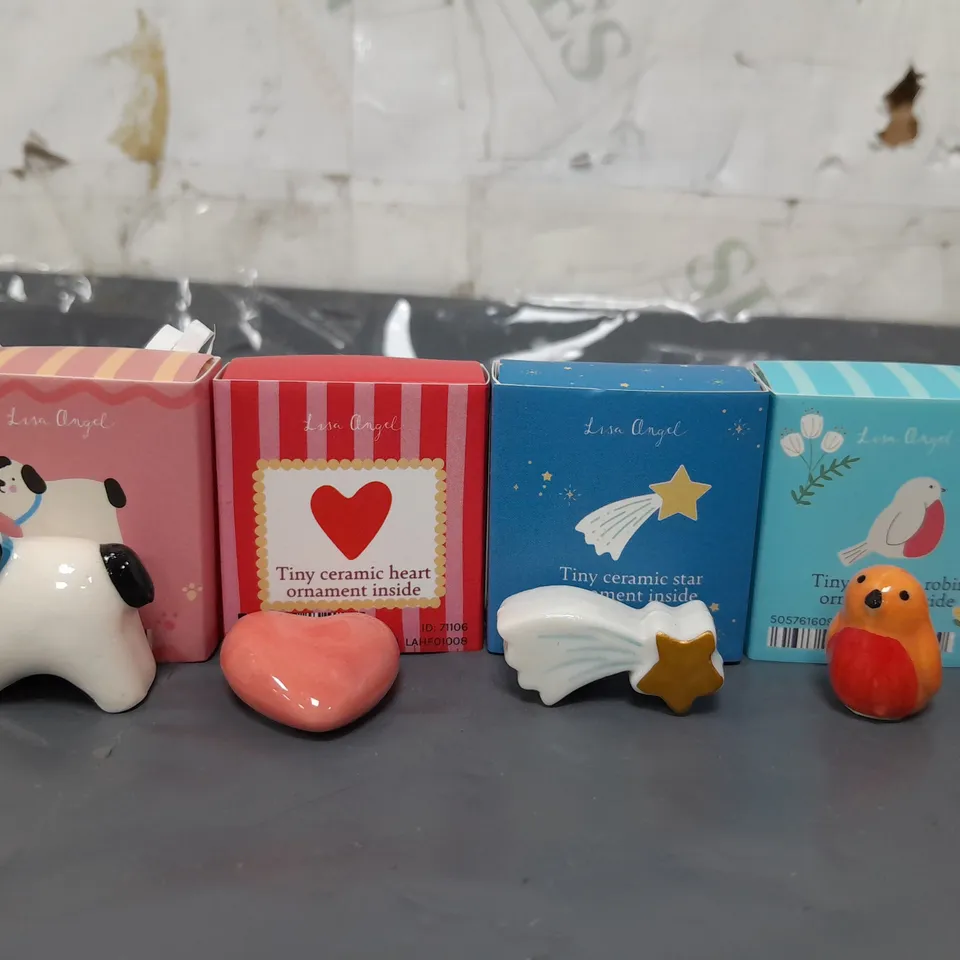 APPROXIMATELY 30 LISA ANGEL CERAMIC TOKENS IN VARIOUS DESIGNS