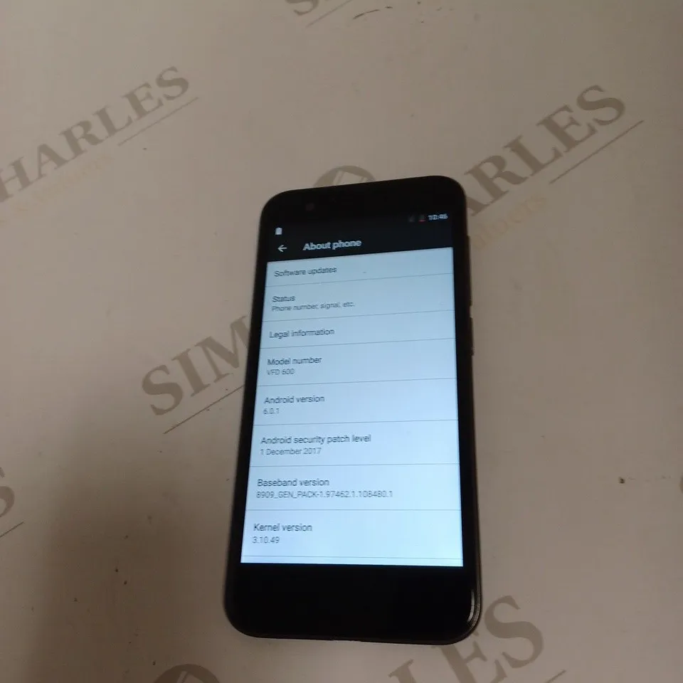 VODAFONE SMART PHONE - MODEL VFD 600 