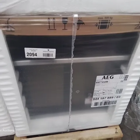AEG 7000 SERIES INTEGRATED SINGLE OVEN WITH STEAMCRISP & PYROLYTIC CLEANING Model BSE774320M