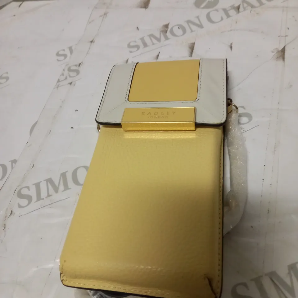 RADLEY LONDON MINI YELLOW PURSE - WITH STRAPS 