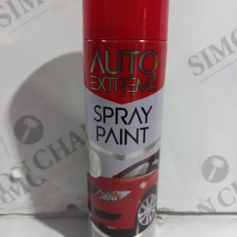 BOX OF 24 AUTO EXTREME SPRAY PAINT RED GLOSS