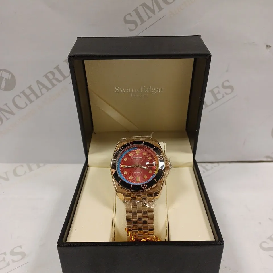 LIMITED EDITION SWAN & EDGAR HAND ASSEMBLED ESSENTIAL AUTOMATIC ROSE WATCH RRP £210