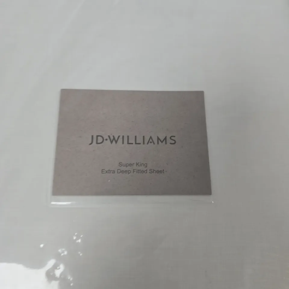 JD WILLIAMS SUPER KING EXTRA DEEP FITTED SHEET