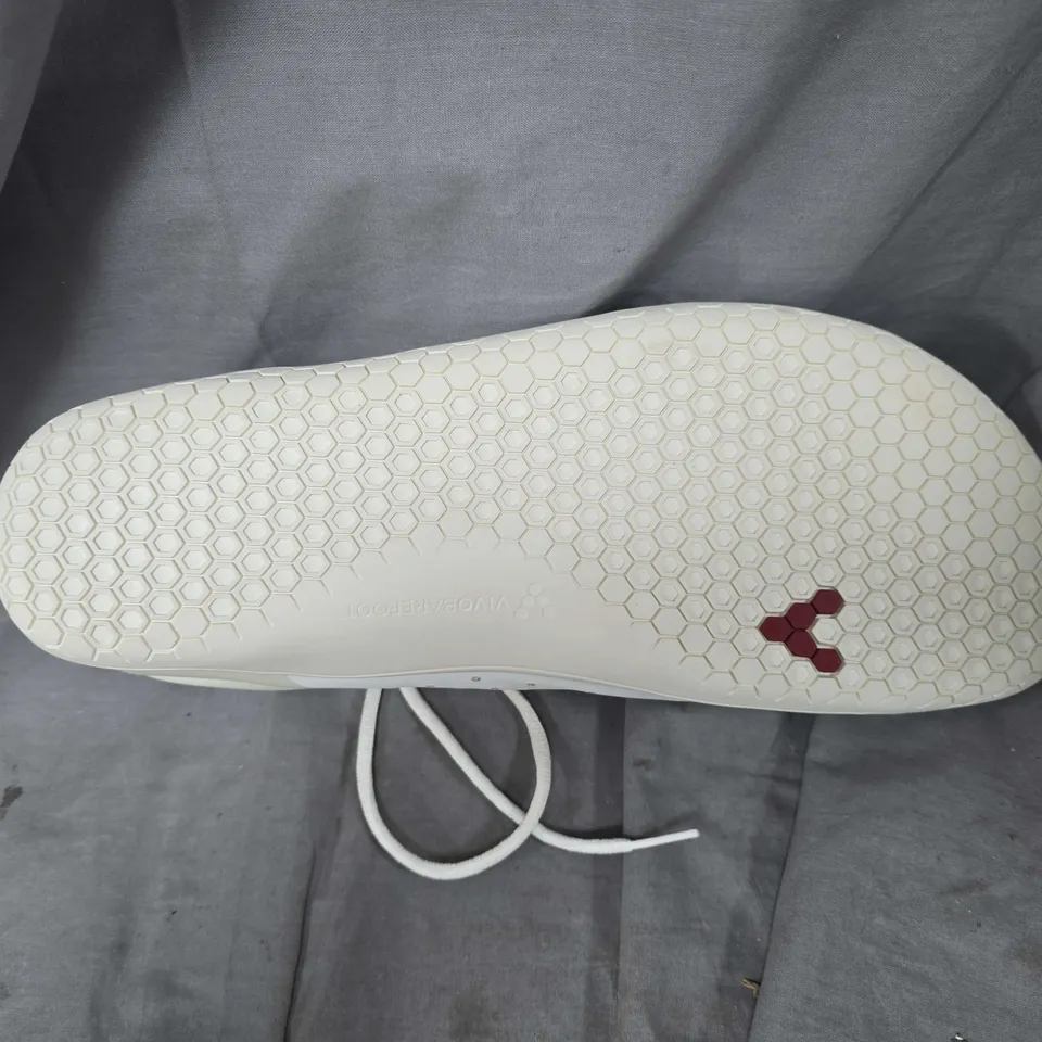 UNBOXED PAIRS OF VIVOBAREFOOT WHITE MESH RUNNING SNEAKERS – EU 48
