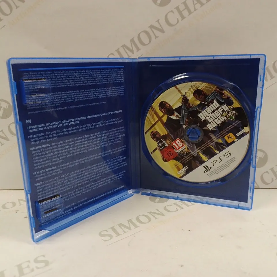GRAND THEFT AUTO FIVE FOR THE PS5 
