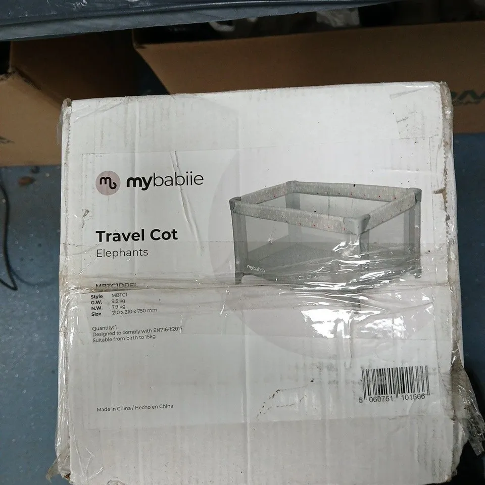 MY BABIIE ELEPHANTS TRAVEL COT