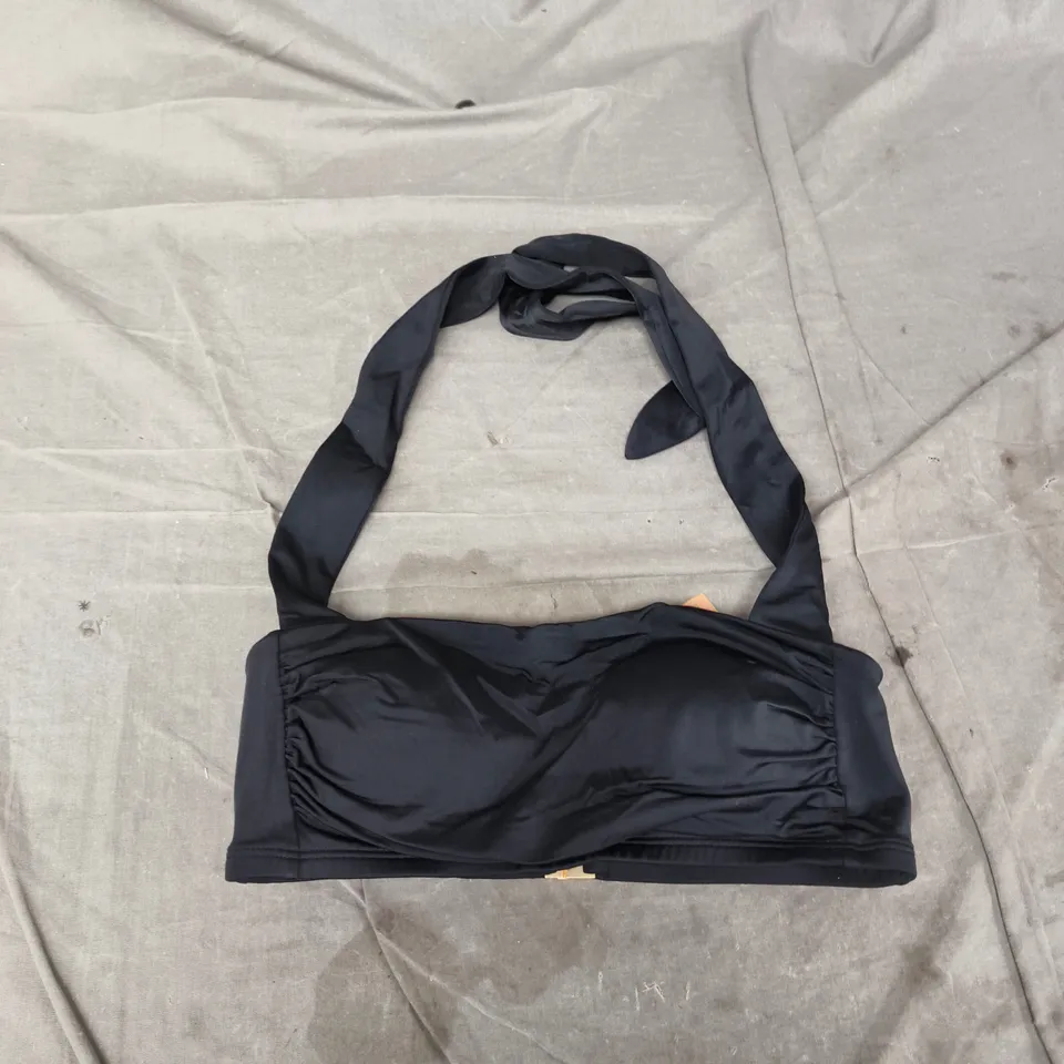 BODEN BLACK BANDEAU BIKINI TOP UK10