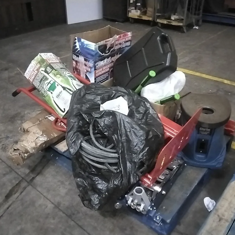 PALLET OF ASSORTED TOOLS/EQUIPMENT PARTS