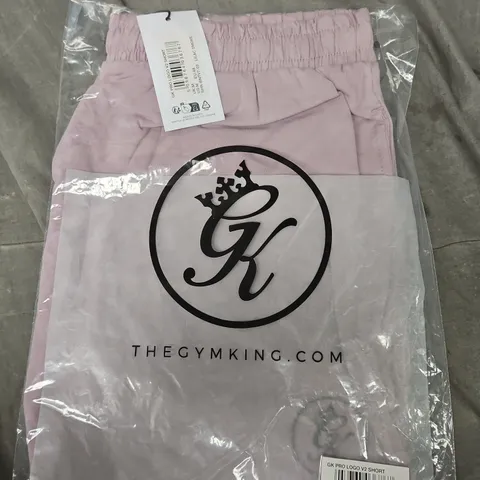 GYM KING GK PRO LOGO V2 SHORT – PINK, SIZE M