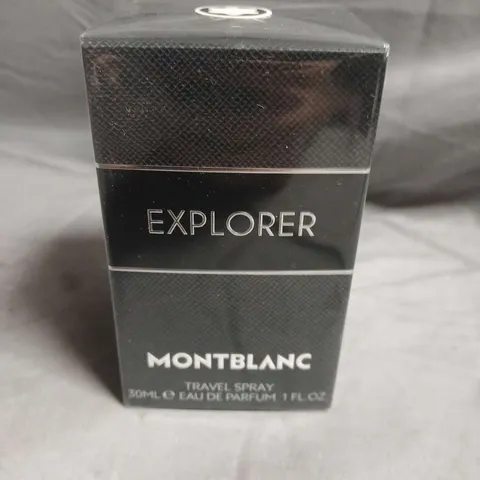 BOXED AND SEALED MONT BLANC EXPLORER TRAVEL EAU DE PARFUM 30ML